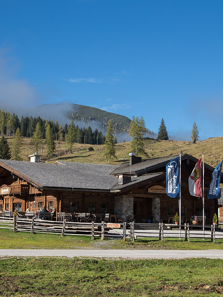 The exterior view of the Gnadenalm