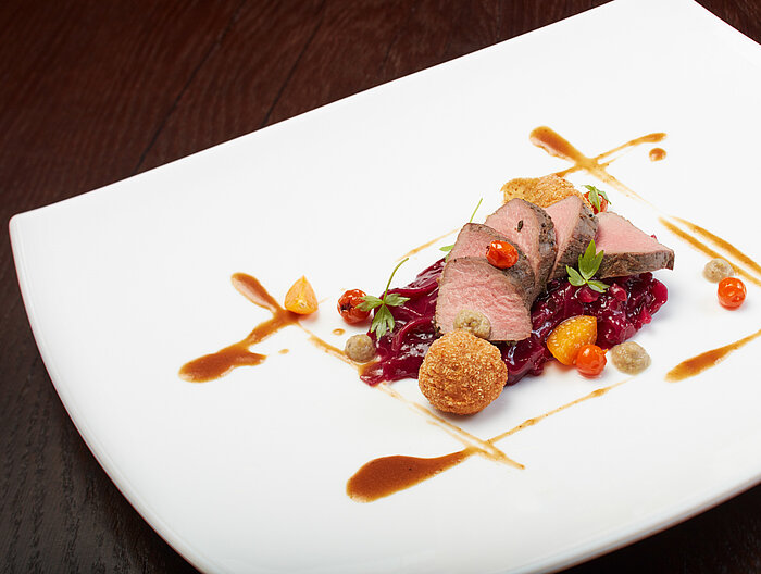 Leckeres Gericht im Gourmet-Wellnesshotel Lürzerhof