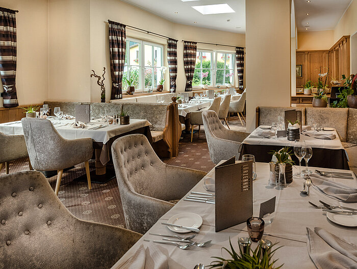 Stilvolles Restaurant im Gourmet & Wellnesshotel Lürzerhof