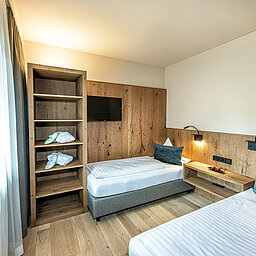 Das Kinderzimmer in der Mountain Friends Familiensuite im Lürzerhof