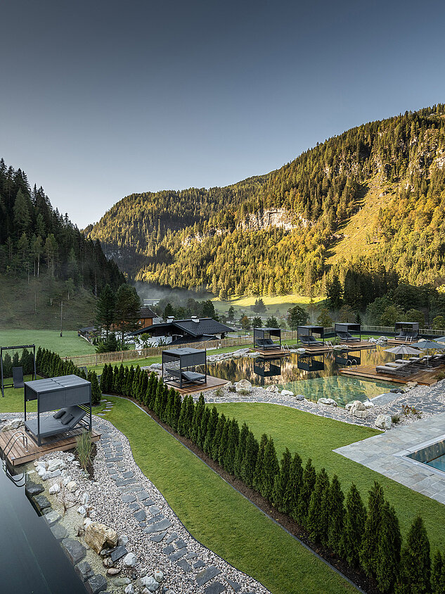 Outdoorpools im Wellnesshotel Lürzerhof in Salzburg