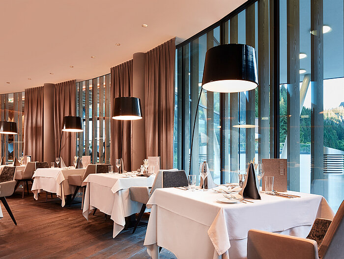 Gemütliches Restaurant im Gourmet- Wellnesshotel Lürzerhotel