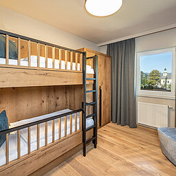 Das Kinderzimmer in der Mountain Family Plus Familiensuite im Lürzerhof