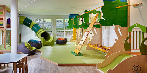 Play area at the Lürzerhof, the family hotel in Austria for vacations with children