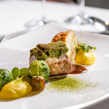 Leckeres Gericht im Gourmet-Wellnesshotel Lürzerhof