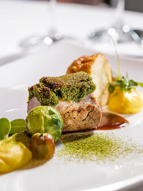 Leckeres Gericht im Gourmet-Wellnesshotel Lürzerhof