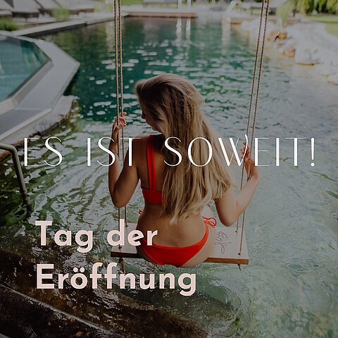 ES IST SOWEIT! Wir haben ab heute wieder geöffnet! Erlebt exklusive Highlights für alle Sinne – von den Mountain Rooms bis zum Aromagarden. Ein Ort, der inspiriert. Ein Gefühl, das bleibt.