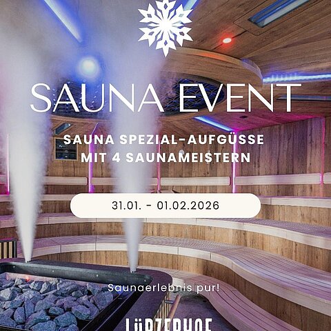 Exklusive Aufgussmomente im Lürzerhof Dieses Wochenende heißen wir die Gast-Saunameister Edina & Janos bei uns willkommen.