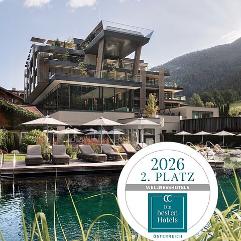 Wir freuen uns riesig über den 2. Platz bei „Die besten Hotels Österreichs“ von Connoisseur Circle in der Kategorie Wellnesshotels!