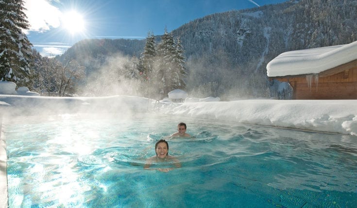 Beheizter Außenpool - Winterurlaub