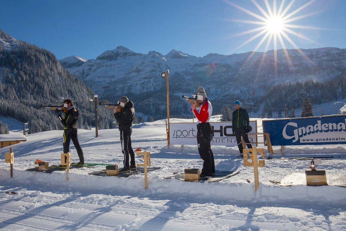 Biathlon - Freizeitmöglichkeit auf der Gnadenalm in Obertauern