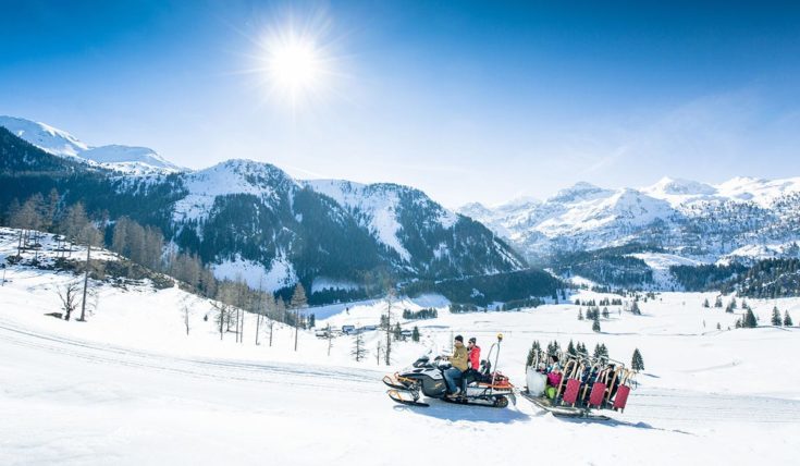 Rodelbahn mit Rodeltaxi auf der Gnadenalm in Obertauern