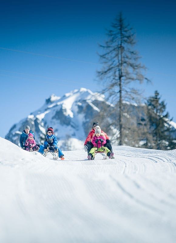 Rodeln auf der Gnadenalm