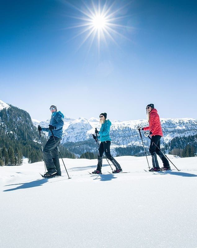 Schneeschuhwandern auf der Gnadenalm